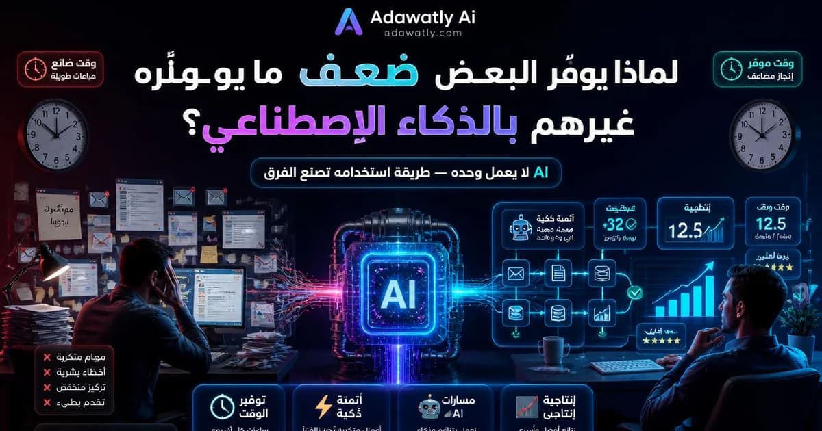 لماذا يوفّر البعض ضعف ما يوفّره غيرهم بالذكاء الاصطناعي؟
