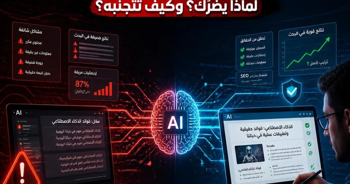 المحتوى الرديء بالذكاء الاصطناعي: لماذا يضرّك وكيف تتجنّبه؟