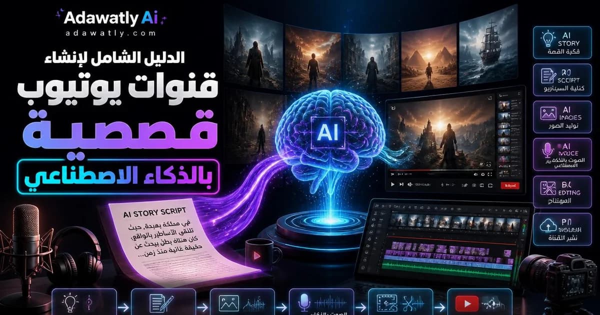 الدليل الشامل لإنشاء قنوات يوتيوب قصصية بالذكاء الاصطناعي